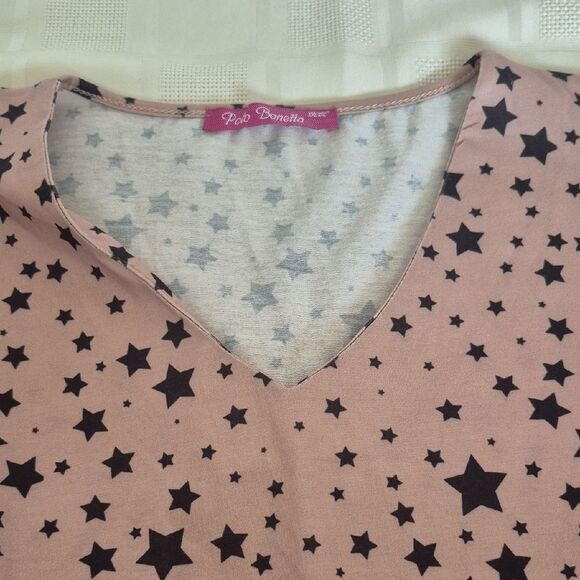 Elegant Starry Pink Midi Dress - Picture 16 of 16